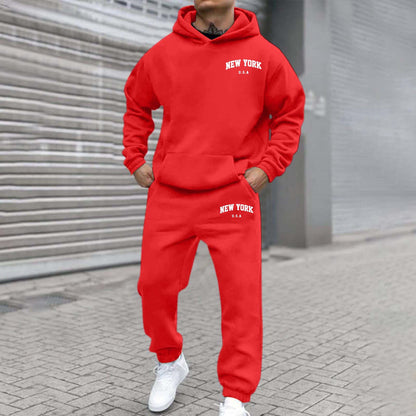 Conjunto de sudadera y sudadera con capucha de Nueva York para hombre