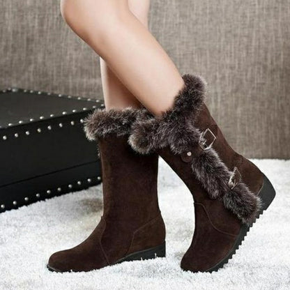 Botas marrones nuevas de invierno para mujer