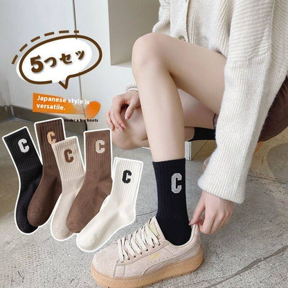 Calcetines para mujer hasta media pantorrilla Calcetines finos