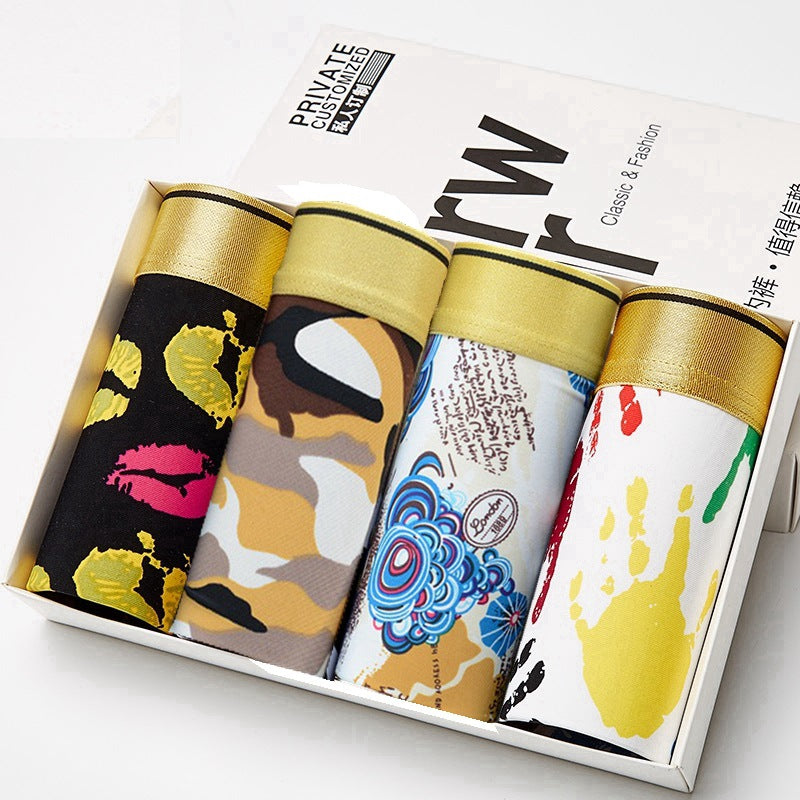 Pantalones planos grandes y delgados para hombre