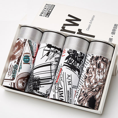 Pantalones planos grandes y delgados para hombre