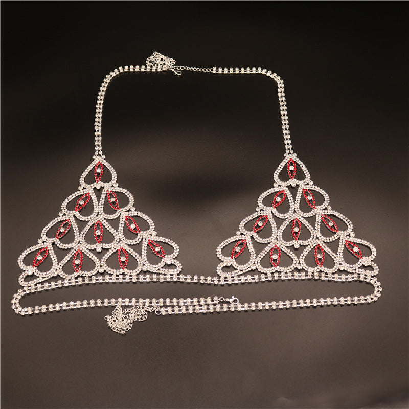 Cadenas corporales con diamantes de imitación