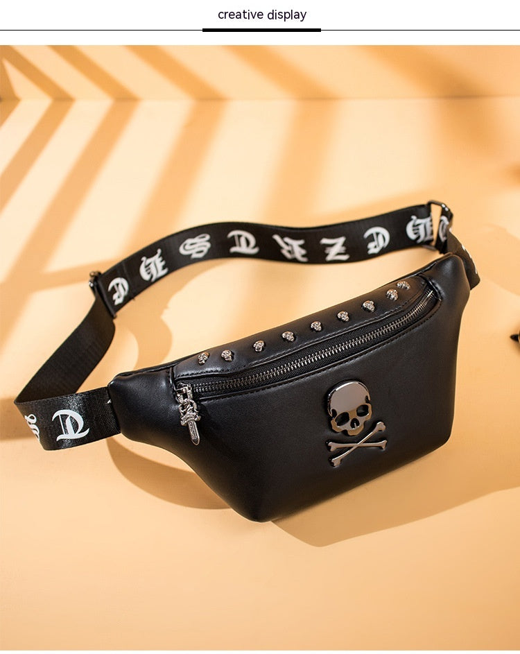 Men's Street Rivet Small Shoulder Crossbody Bag