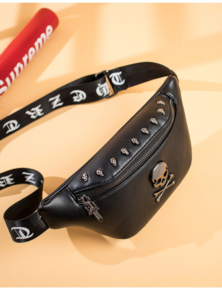 Men's Street Rivet Small Shoulder Crossbody Bag