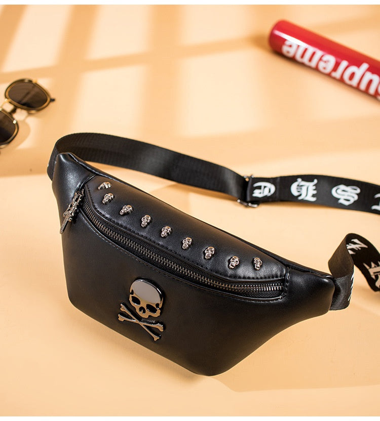 Men's Street Rivet Small Shoulder Crossbody Bag