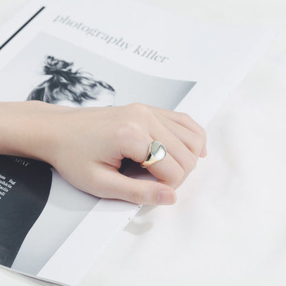 🔥Anillo ovalado liso🔥