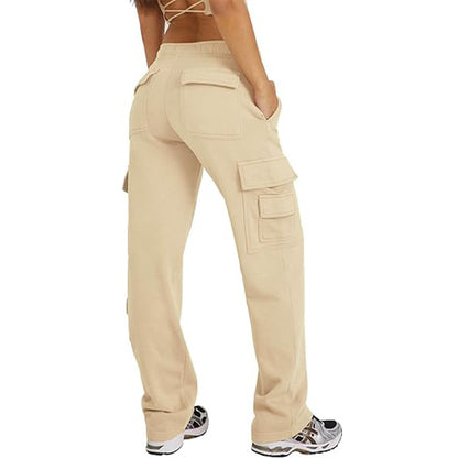 Multi-pocket Cargo Pants Sports Fitness Wide Leg Pants