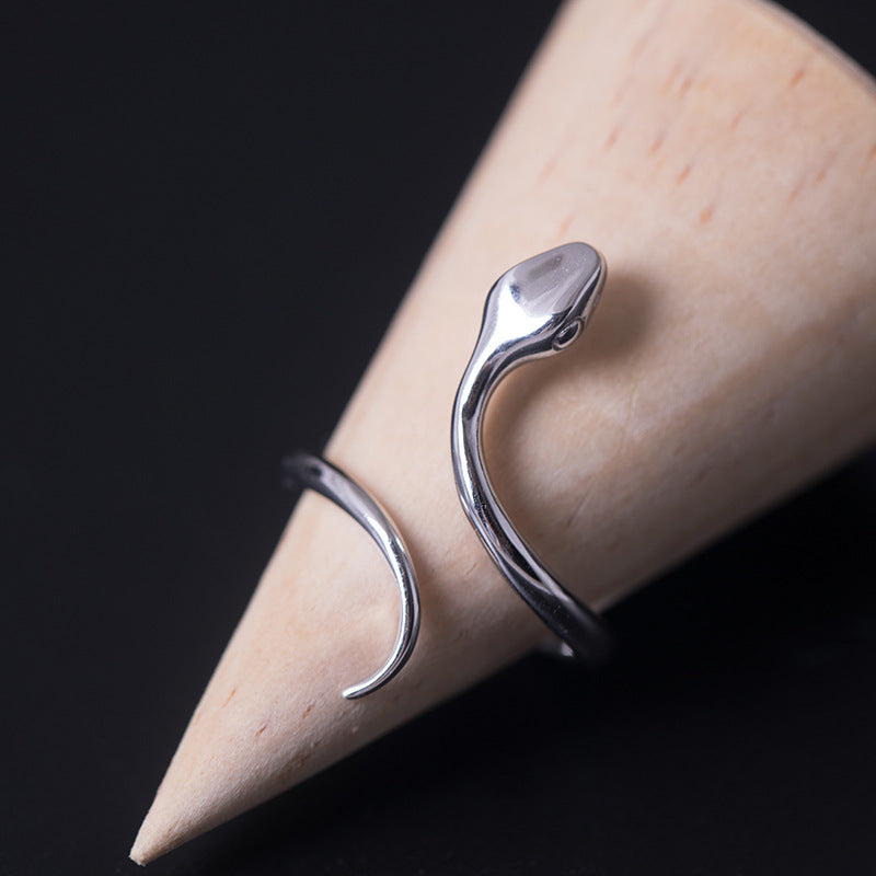 Anillos de serpiente de plata de ley 925