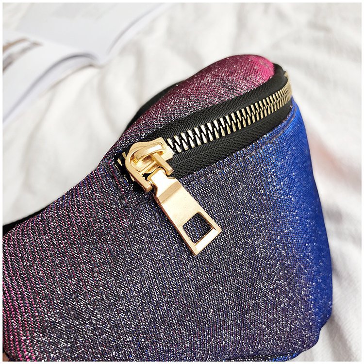 New Luxury Brand Bling Glitter Women Girls Waist Chest Bag