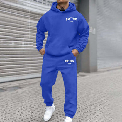 Conjunto de sudadera y sudadera con capucha de Nueva York para hombre