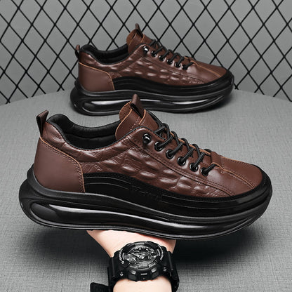 New Springautumn Mens Casual Shoes With Thick Soles