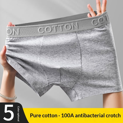Calzoncillos bóxer de algodón antibacteriano de alta gama para hombre