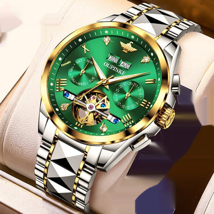 Hollow Automatic Mechanical Tide Waterproof Men's Watch