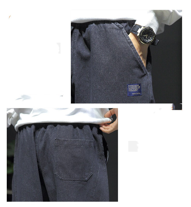 Vaqueros holgados de verano de gran tamaño para hombre