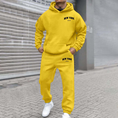 Conjunto de sudadera y sudadera con capucha de Nueva York para hombre