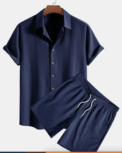 Camisa hawaiana de manga corta con estampado informal para hombre