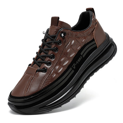 New Springautumn Mens Casual Shoes With Thick Soles