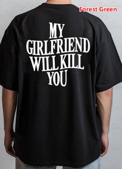 Mens European-size Cotton T-shirt