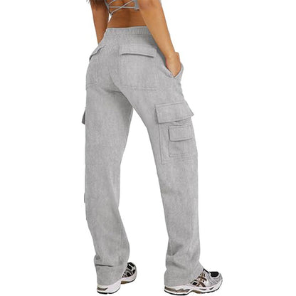 Multi-pocket Cargo Pants Sports Fitness Wide Leg Pants