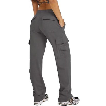 Multi-pocket Cargo Pants Sports Fitness Wide Leg Pants