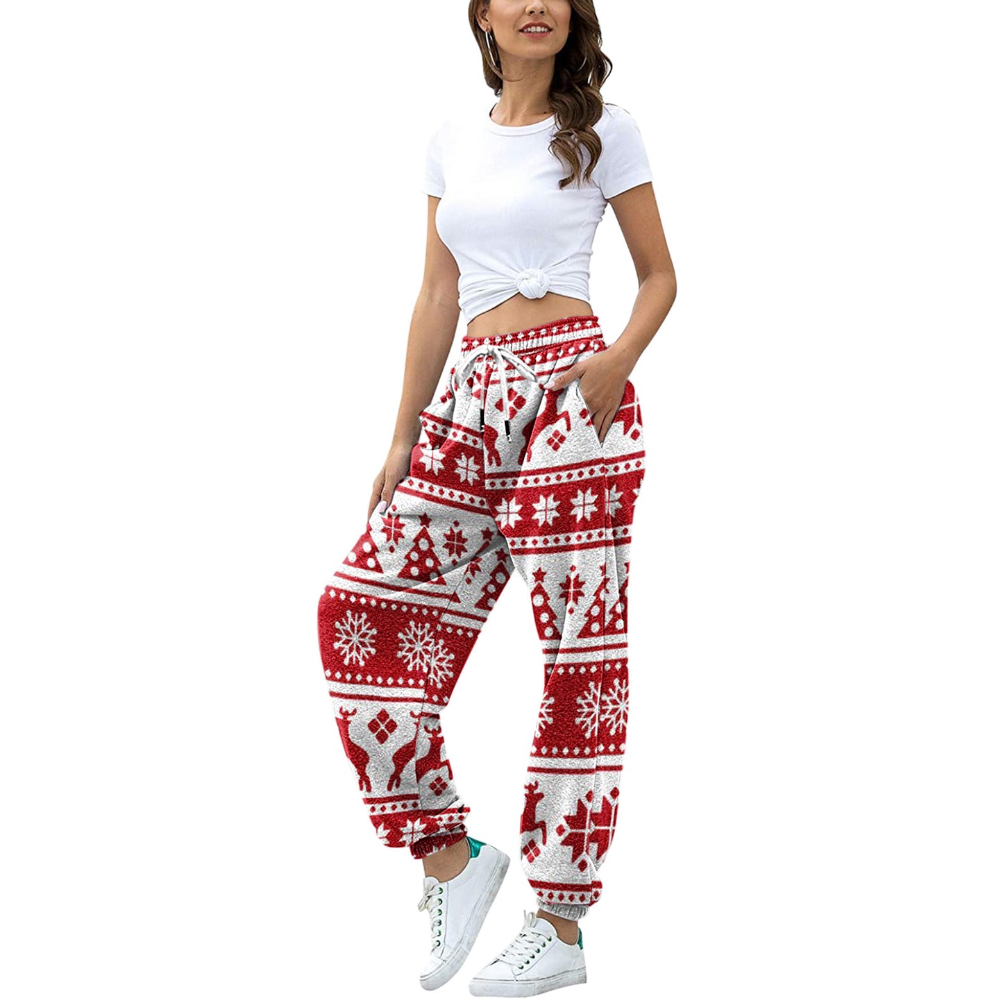 fleece plaid volley sweater pants