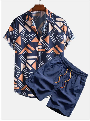 Camisa hawaiana de manga corta con estampado informal para hombre