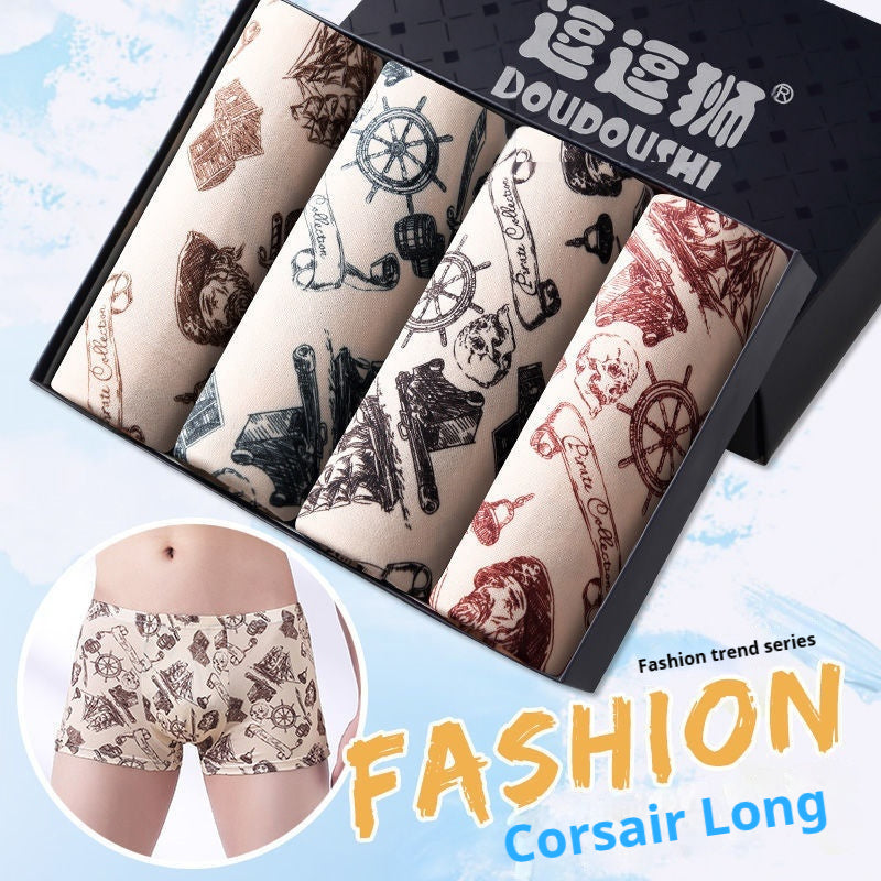 Men's Boxer Briefs Student Trendy Fashion New